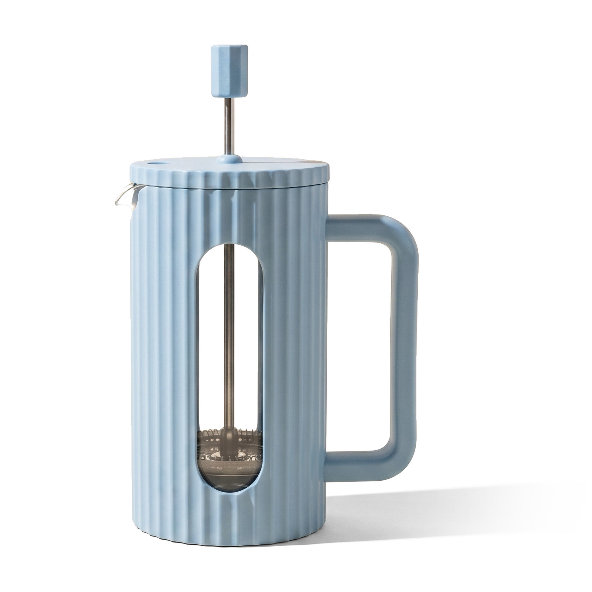 JS Gourmet Cafetière à piston - bleu, 1000 ml - Simple Boutique
