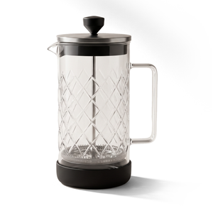 JS Gourmet Cafetière à piston motif diamant 1000 ml - Simple Boutique