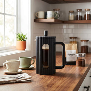 JS Gourmet Cafetière à piston - noir, 1000 ml - Simple Boutique