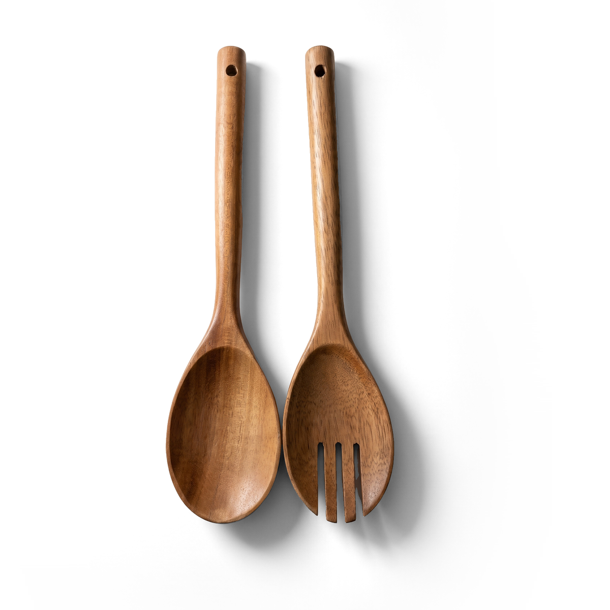 JS Gourmet Ensemble de 2 ustensiles de cuisine en bois d'acacia - Simple Boutique