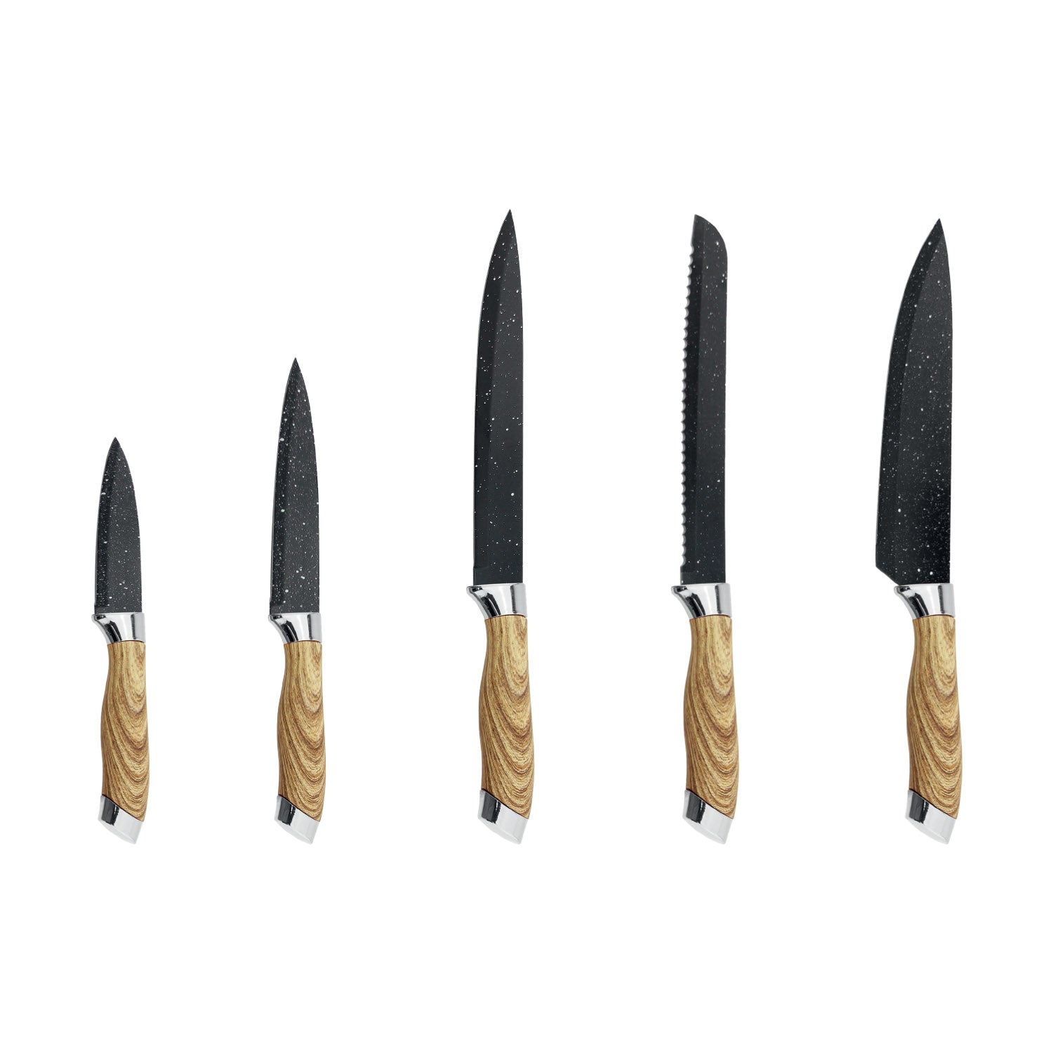 JS Gourmet - Ensemble de Couteaux Avec Support de Rangement en Acrylique - Simple Boutique