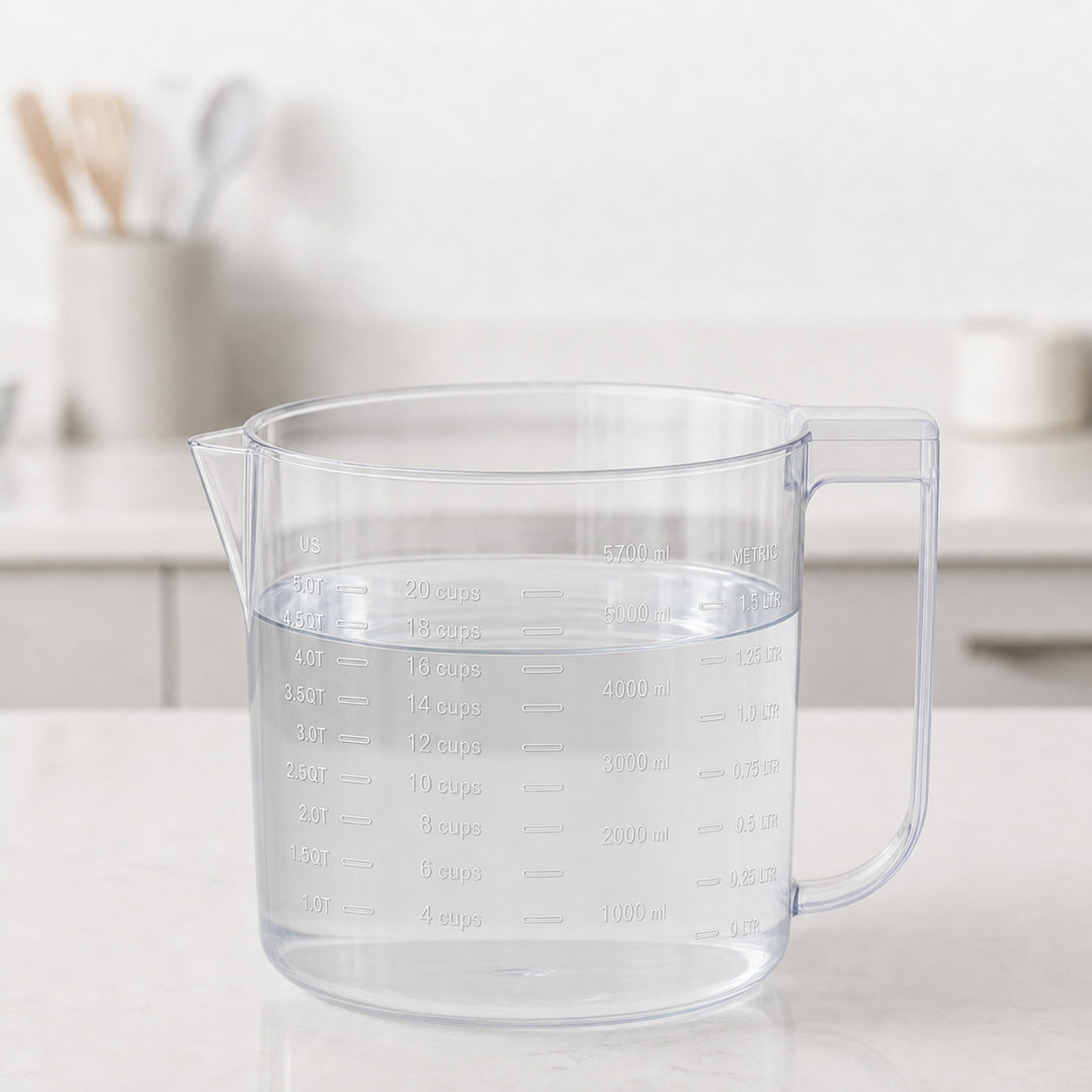 JS Gourmet Essoreuse à salade 4-en-1 avec système d'égouttage intégré, 5,7 L, vert - Simple Boutique