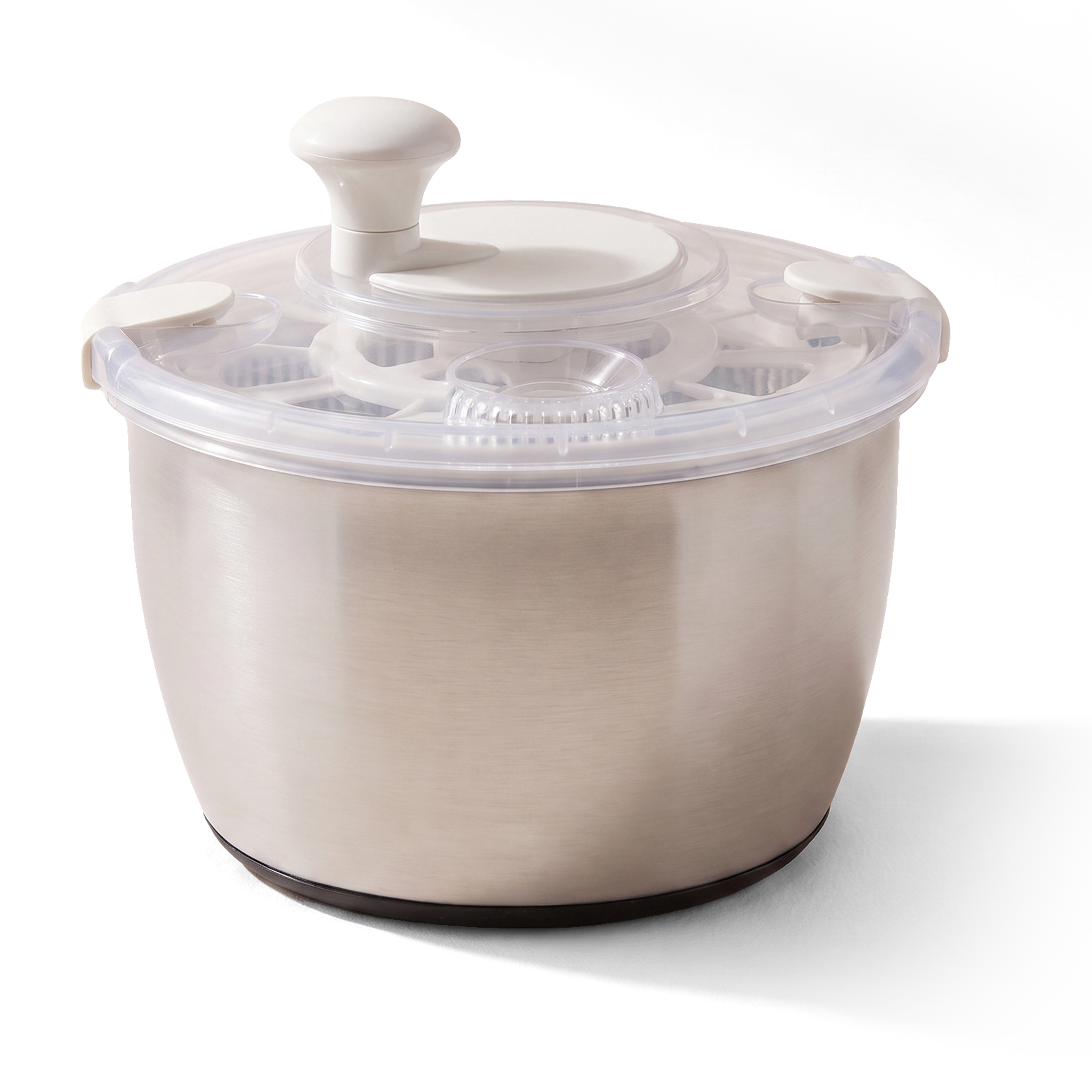 JS Gourmet Essoreuse à salade de luxe en acier inoxydable - 5 L - Simple Boutique