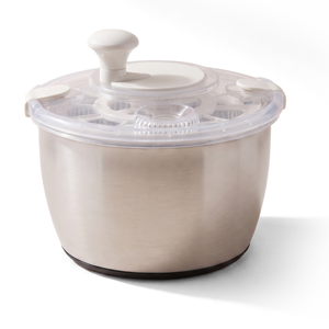 JS Gourmet Essoreuse à salade de luxe en acier inoxydable - 5 L - Simple Boutique
