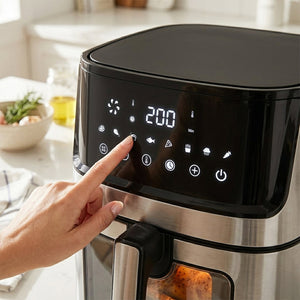 JS Gourmet Friteuse à air numérique programmable tactile de 7,5 L - Simple Boutique