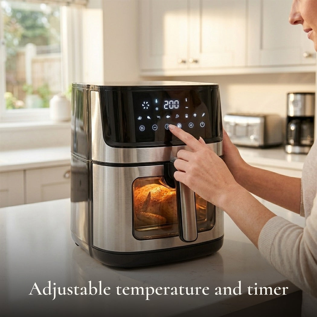 JS Gourmet Friteuse à air numérique programmable tactile de 7,5 L - Simple Boutique