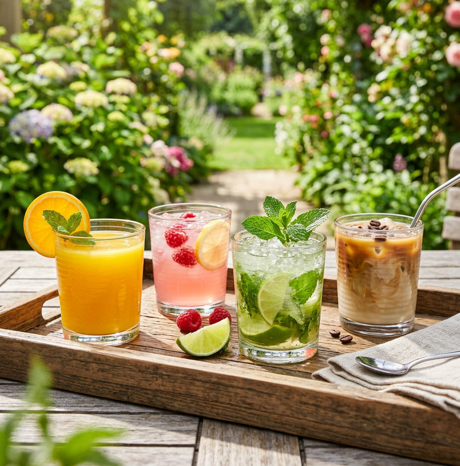 JS Gourmet Gobelets 380 ml - Lot de 4 design côtelé - Simple Boutique