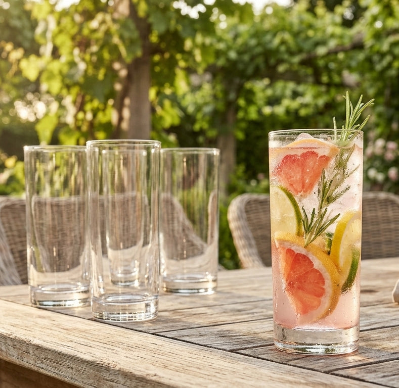 JS Gourmet Grands verres classiques Old Fashion 385 ml - Lot de 4 - Simple Boutique