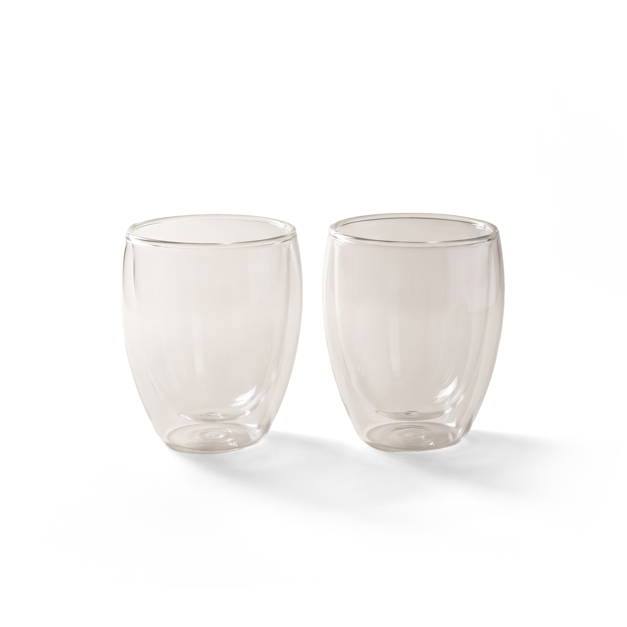 JS Gourmet Lot de 2 tasses en verre à double paroi – 350 ml - Simple Boutique