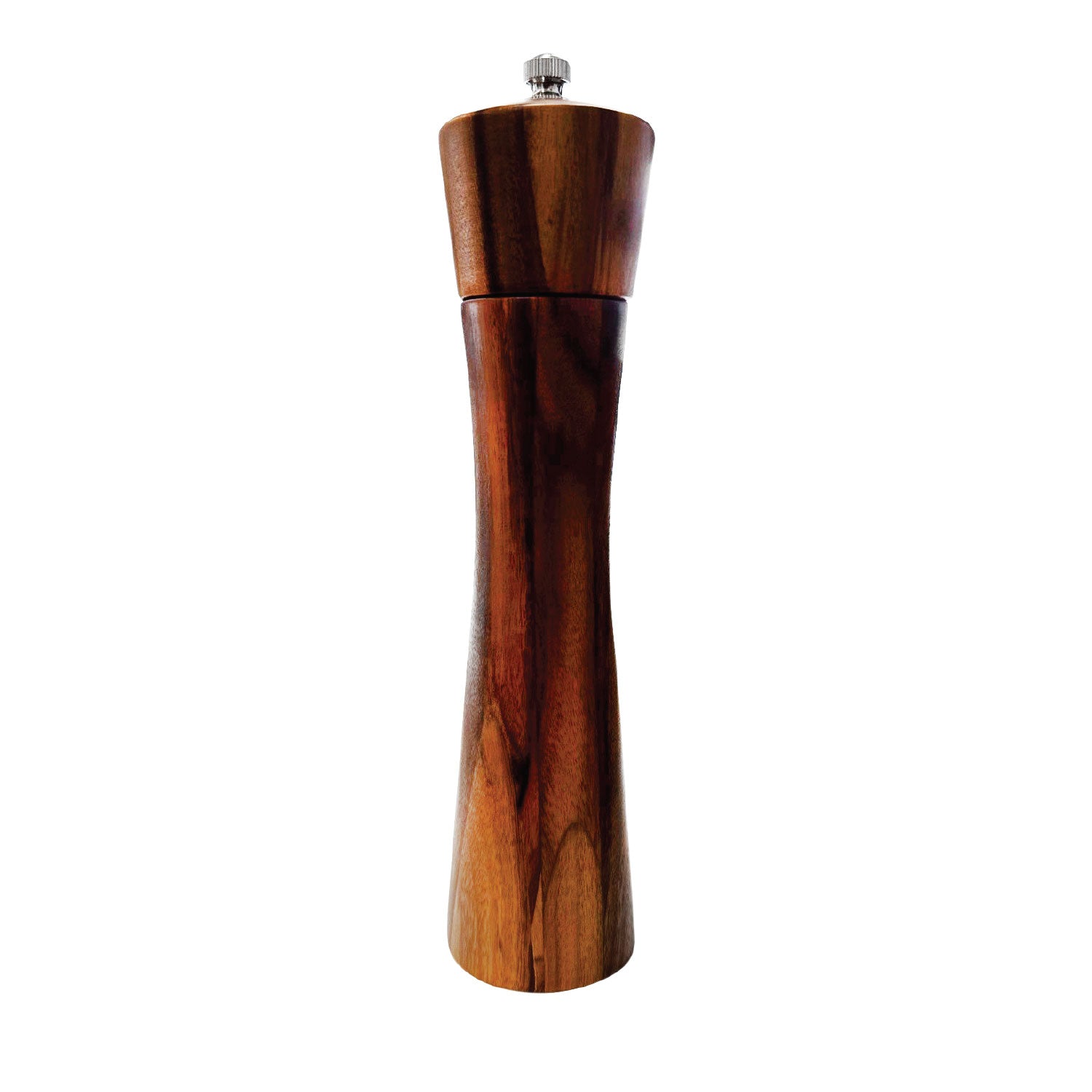 JS Gourmet - Moulin à Sel ou Poivre Manuel en Bois d'acacia Foncé - Simple Boutique