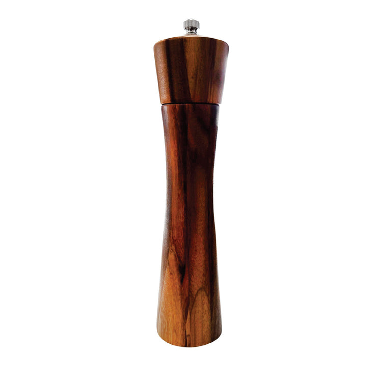 JS Gourmet - Moulin à Sel ou Poivre Manuel en Bois d'acacia Foncé - Simple Boutique