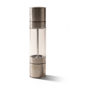 JS Gourmet Moulin à sel et à poivre 2 en 1 - Acier inoxydable - Simple Boutique
