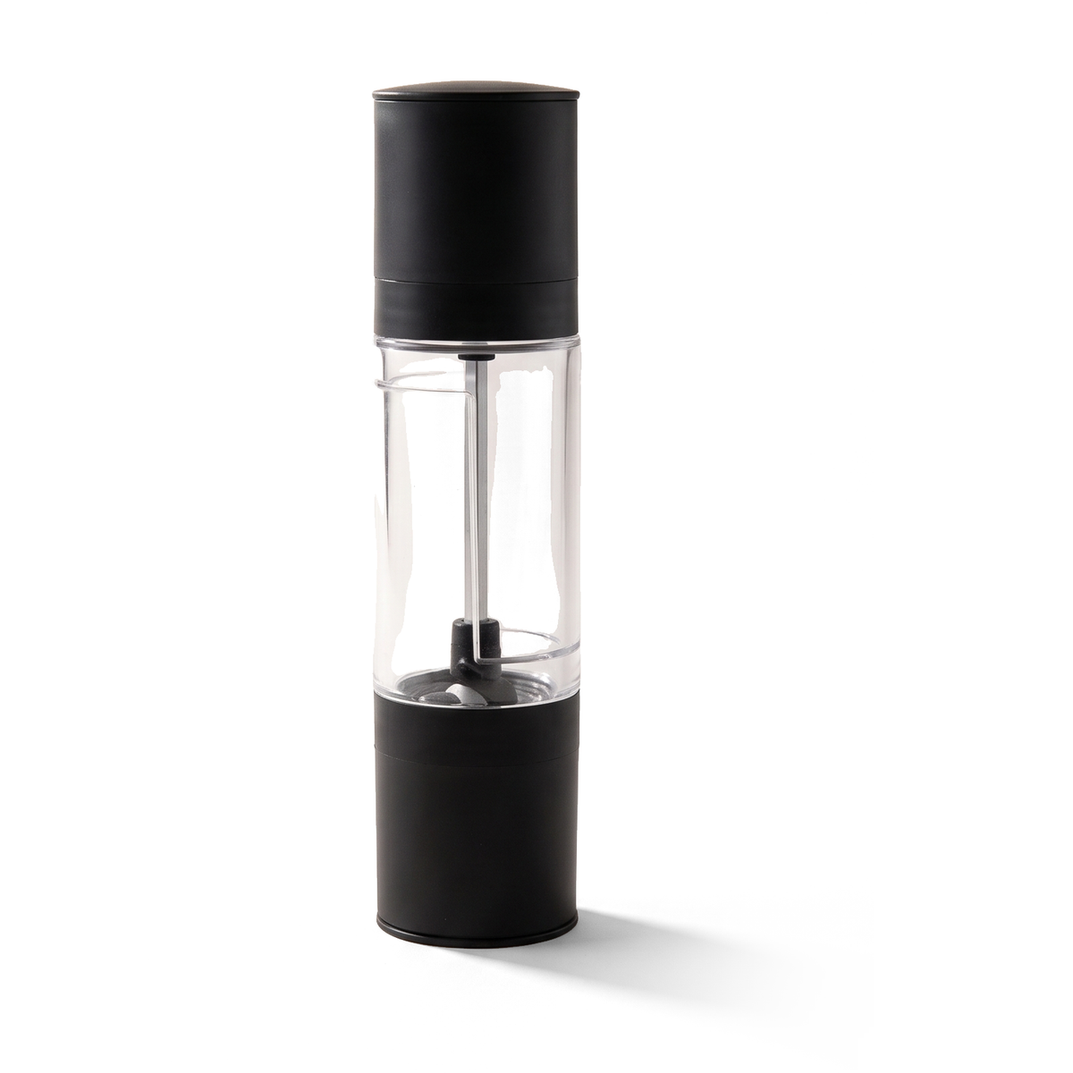 JS Gourmet Moulin à sel et poivre 2-en-1 - Noir, Mouture ajustable - Simple Boutique