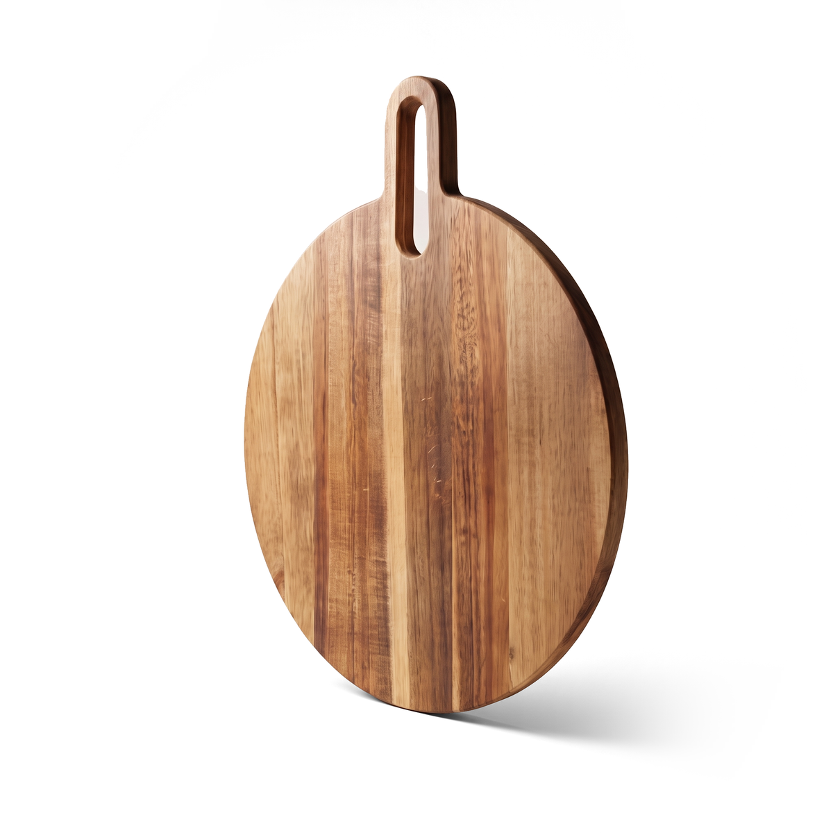 JS Gourmet Planche à servir et à découper en bois d'acacia avec poignée — 43 x 34,8 cm - Simple Boutique