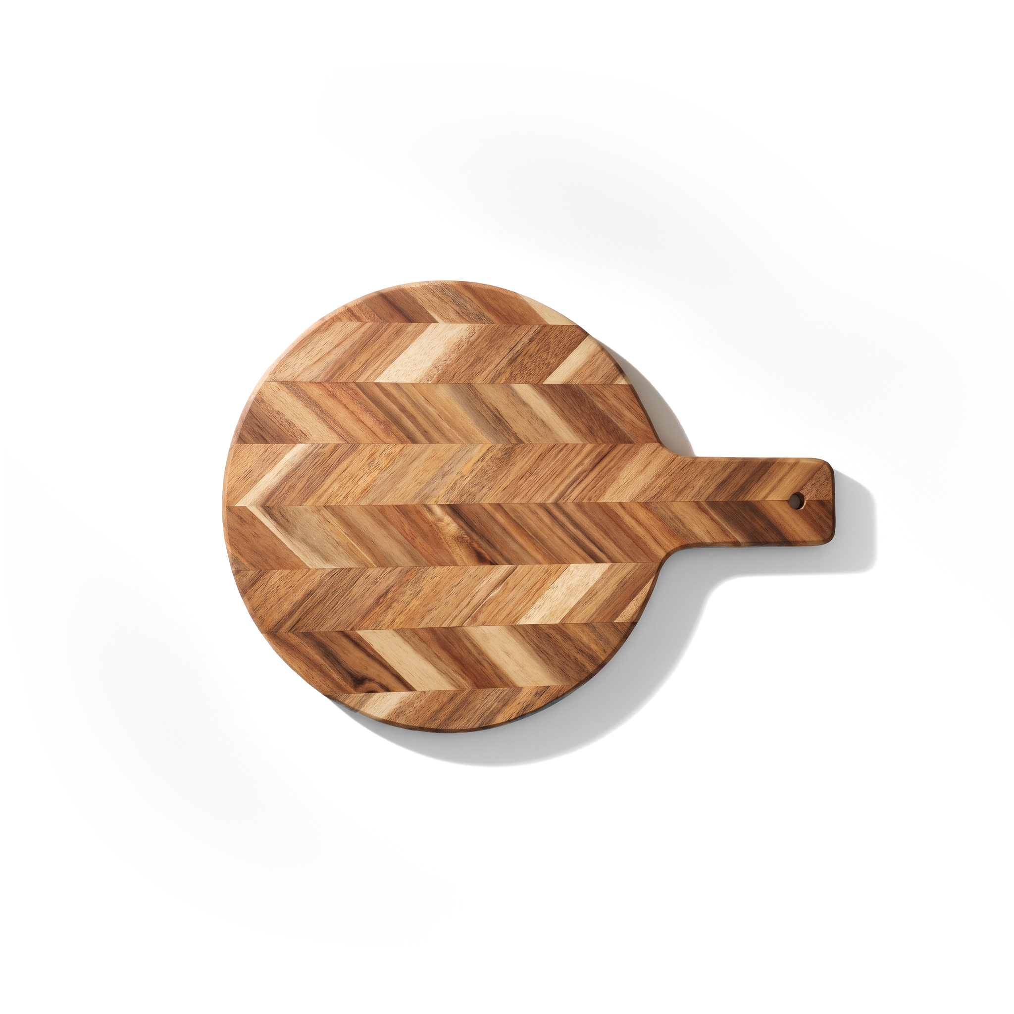 JS Gourmet Planche de service en bois d'acacia avec motif à chevrons - Simple Boutique