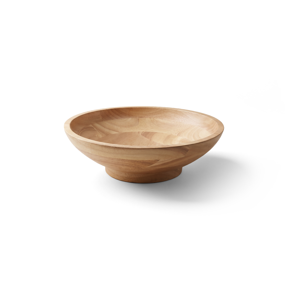 JS Gourmet Plat de service en bois d'hévéa sur pied - Simple Boutique