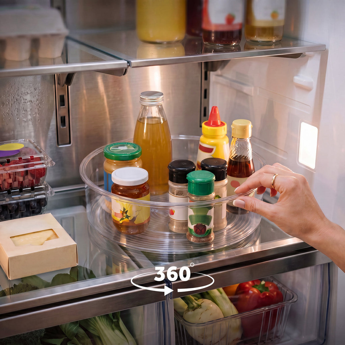 JS Gourmet Plateau tournant en plastique / Lazy Susan - Simple Boutique