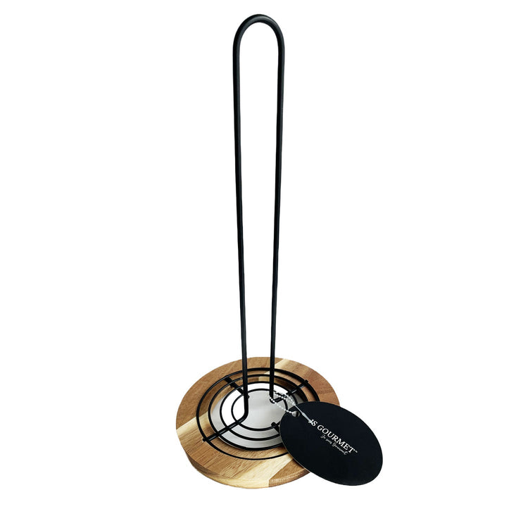 JS Gourmet - Porte Essuie-Tout en Métal et en Bois - Simple Boutique