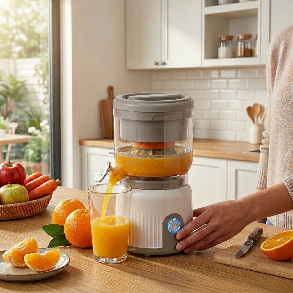 JS Gourmet Presse-fruits sans fil rechargeable par USB, 500 ml - Simple Boutique