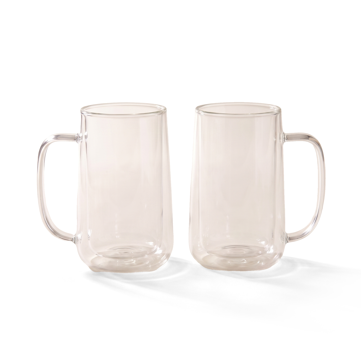 JS Gourmet Tasses isothermes en verre à double paroi pour congélateur — Ensemble de 2, 480 ml - Simple Boutique
