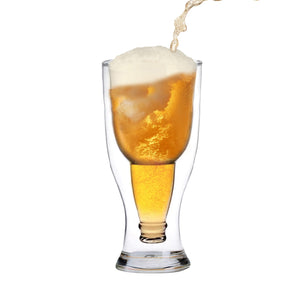 JS Gourmet - Verre à Bière à Double Paroi, Capacité de 450ml - Simple Boutique