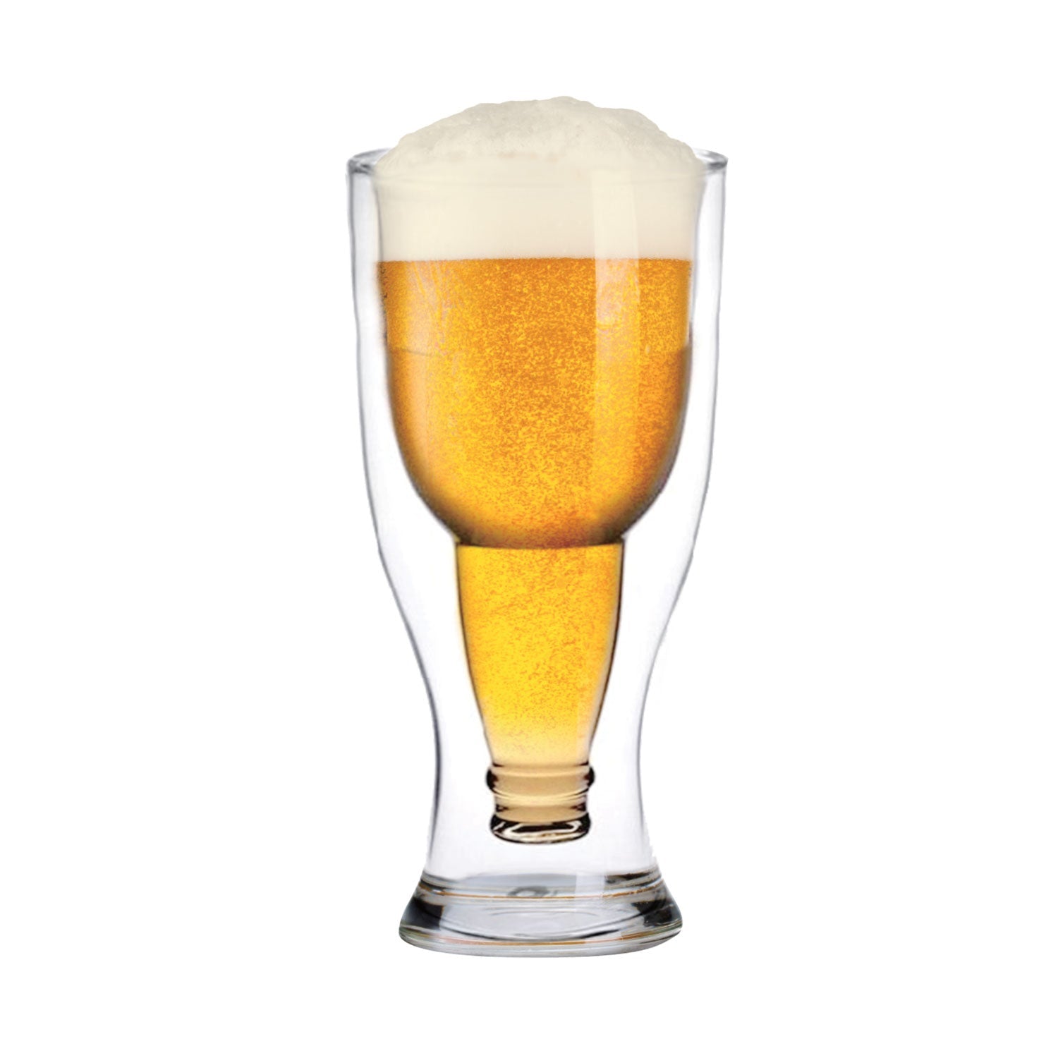 JS Gourmet - Verre à Bière à Double Paroi, Capacité de 450ml - Simple Boutique