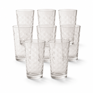 Verres Highball 450 ml lot de 8 - Motif bulles