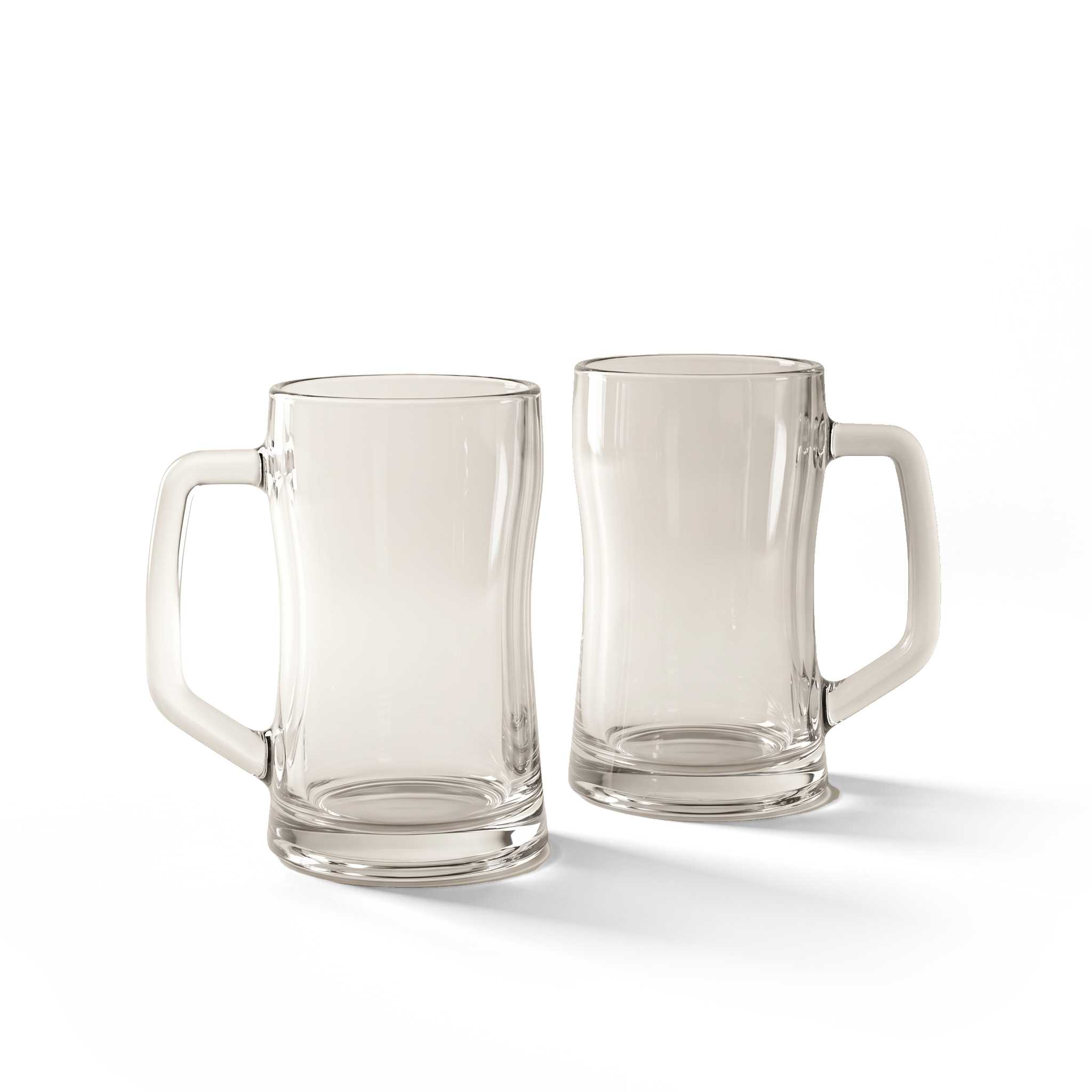 JS Gourmet Verres à bière en borosilicate à double paroi — Ensemble de 2, 480 ml - Simple Boutique