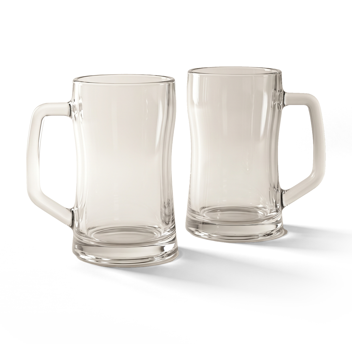 JS Gourmet Verres à bière en borosilicate à double paroi - Lot de 2, 480 ml - Simple Boutique