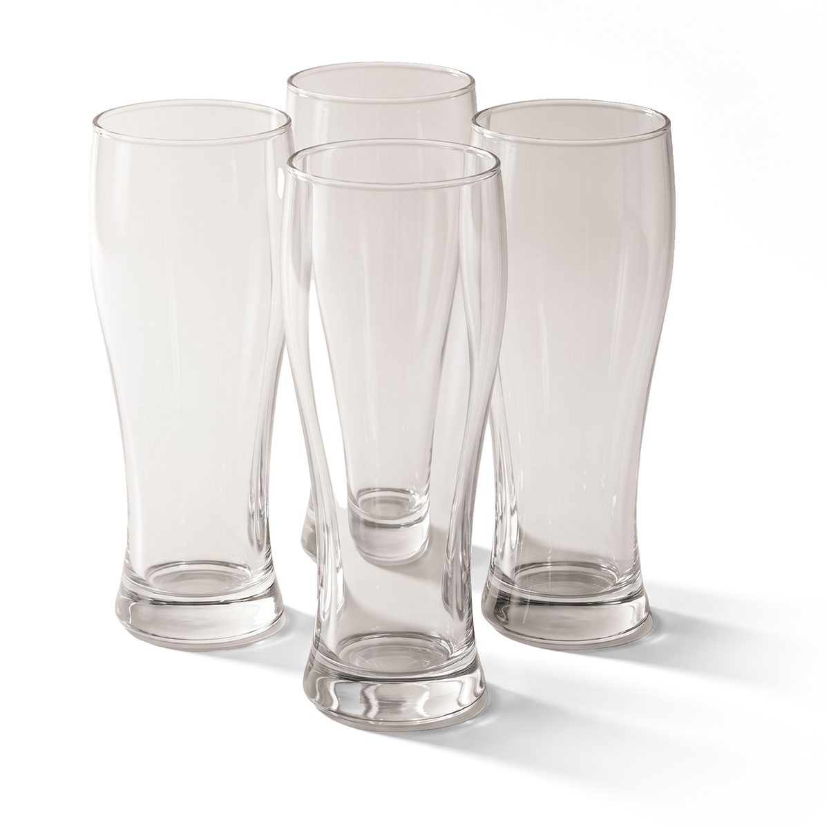 JS Gourmet Verres à bière pilsner - Lot de 4, 450 ml - Simple Boutique