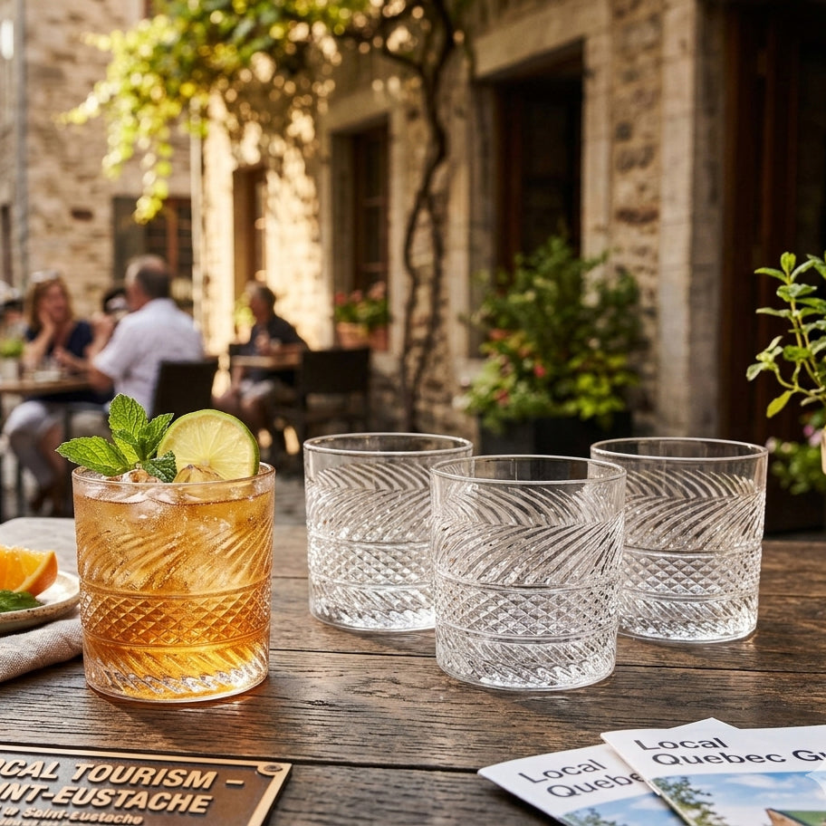 JS Gourmet Verres bas à coupe Wexford — lot de 4 - Simple Boutique