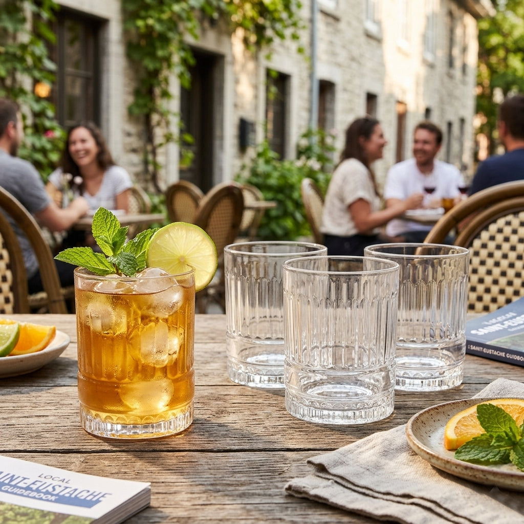 JS Gourmet Verres bas à coupe bohème - Lot de 8 - Simple Boutique