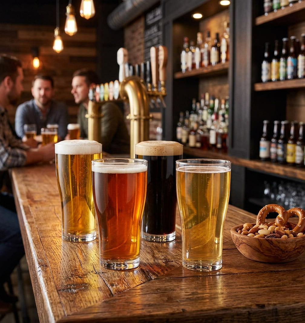 JS Gourmet Verres empilables de style pub et cocktail, 570 ml - Lot de 4 - Simple Boutique