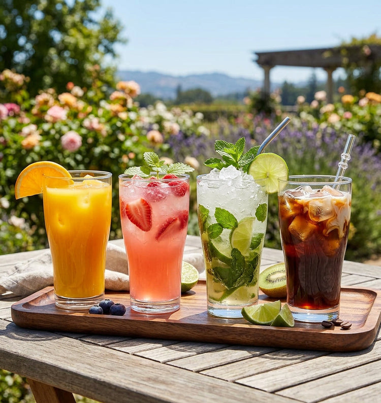 JS Gourmet Verres empilables de style pub et cocktail, 570 ml - Lot de 4 - Simple Boutique