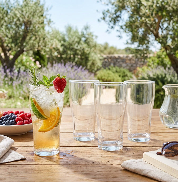 JS Gourmet Verres empilables de style pub et cocktail, 570 ml - Lot de 4 - Simple Boutique