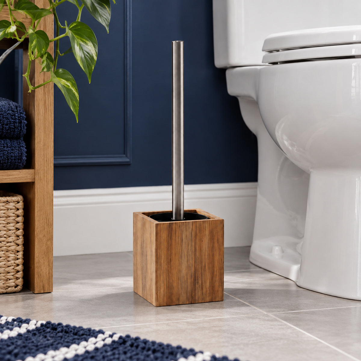 JS Maison Brosse WC en bois d'acacia - Simple Boutique