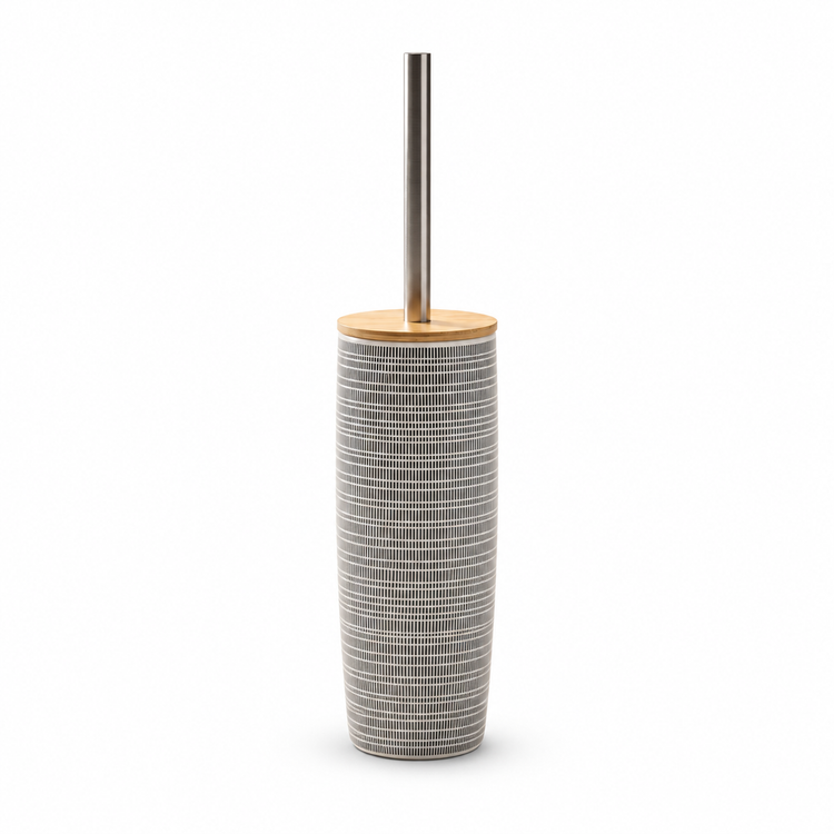 JS Maison Brosse de toilettes Dolomite Gris et Blanc - Simple Boutique