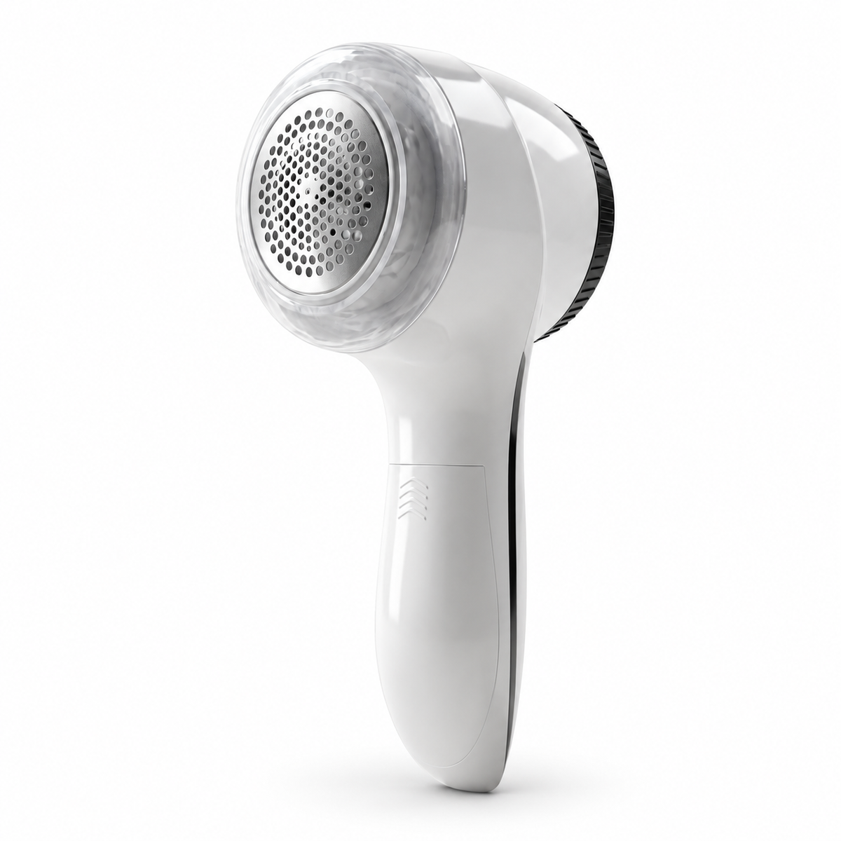 JS Maison Rasoir anti-bouloches à piles et brosse anti-peluches 2-en-1 - Blanc - Simple Boutique