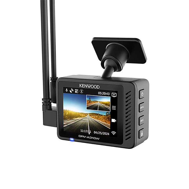 JVC - Caméra pour Tableau de Bord/DashCam, Écran LCD 2", GPS Intégré, Liaison Sans Fil, Noir - Simple Boutique
