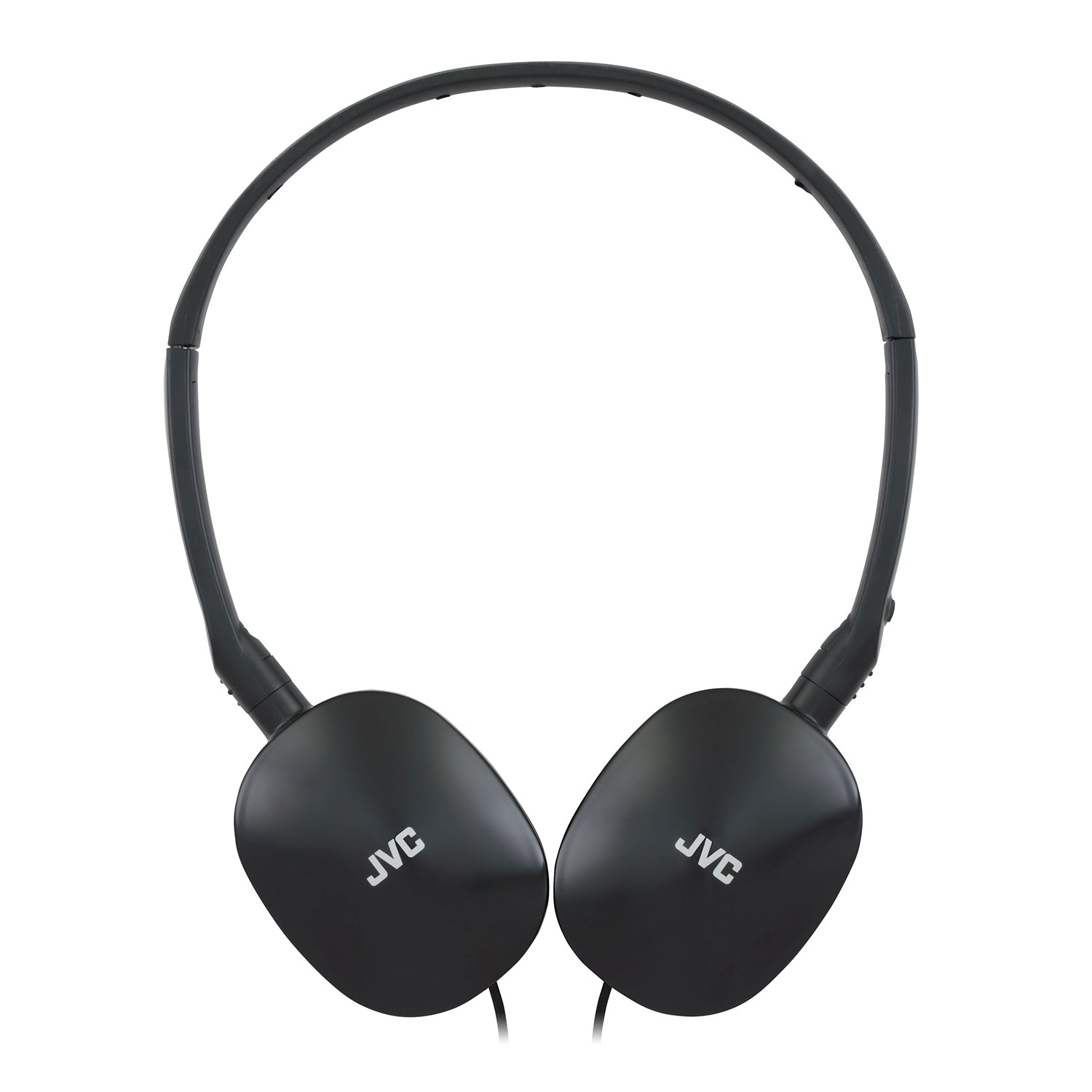 JVC - Casque d'écoute Filaire FLATS, Léger et Pliable avec Microphone et Télécommande Intégré, Noir - Simple Boutique