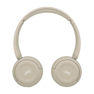 JVC - Casque d'écoute Sans-Fil Bluetooth 5.4, Autonomie de 50 Heures, Pliable avec Microphone Intégré, Beige - Simple Boutique