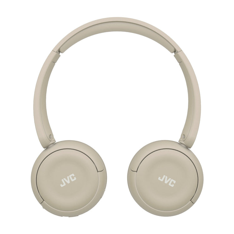 JVC - Casque d'écoute Sans-Fil Bluetooth 5.4, Autonomie de 50 Heures, Pliable avec Microphone Intégré, Beige - Simple Boutique