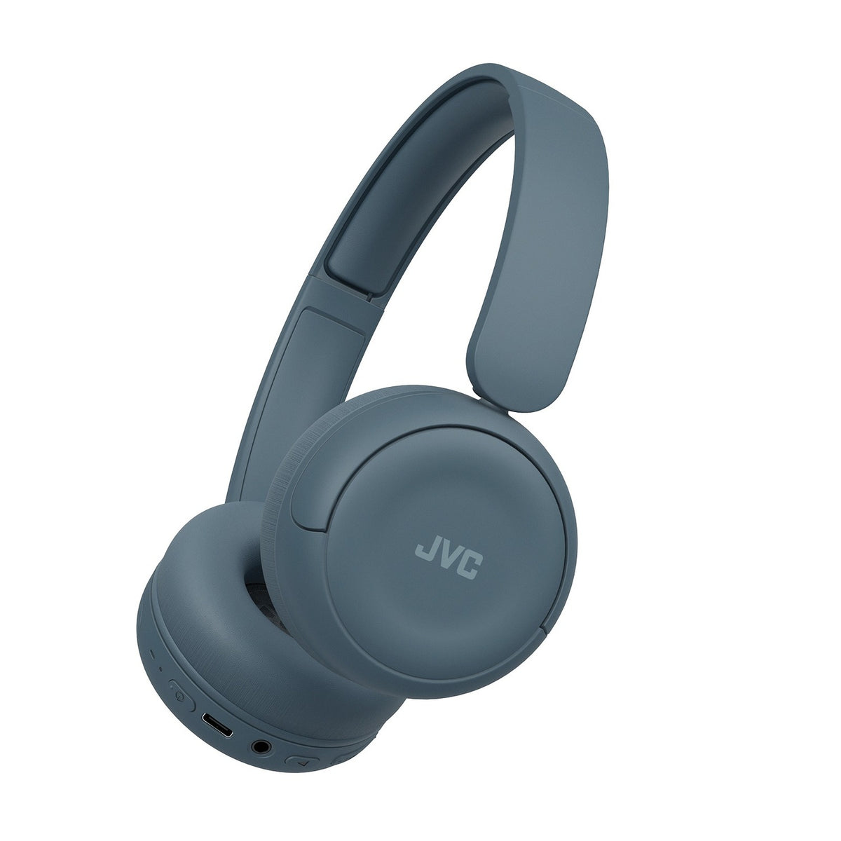 JVC - Casque d'écoute Sans-Fil Bluetooth 5.4, Autonomie de 50 Heures, Pliable avec Microphone Intégré, Bleu - Simple Boutique