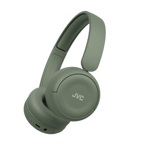 JVC - Casque d'écoute Sans-Fil Bluetooth 5.4, Autonomie de 50 Heures, Pliable avec Microphone Intégré, Kaki - Simple Boutique