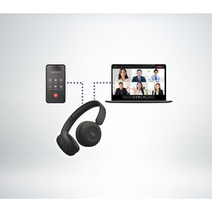 JVC - Casque d'écoute Sans-Fil Bluetooth 5.4, Autonomie de 50 Heures, Pliable avec Microphone Intégré, Noir - Simple Boutique