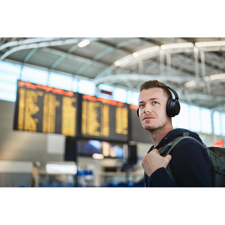 JVC - Casque d'écoute Sans-Fil à Suppression Active du Bruit, Microphone et Télécommande Intégrés, Noir - Simple Boutique