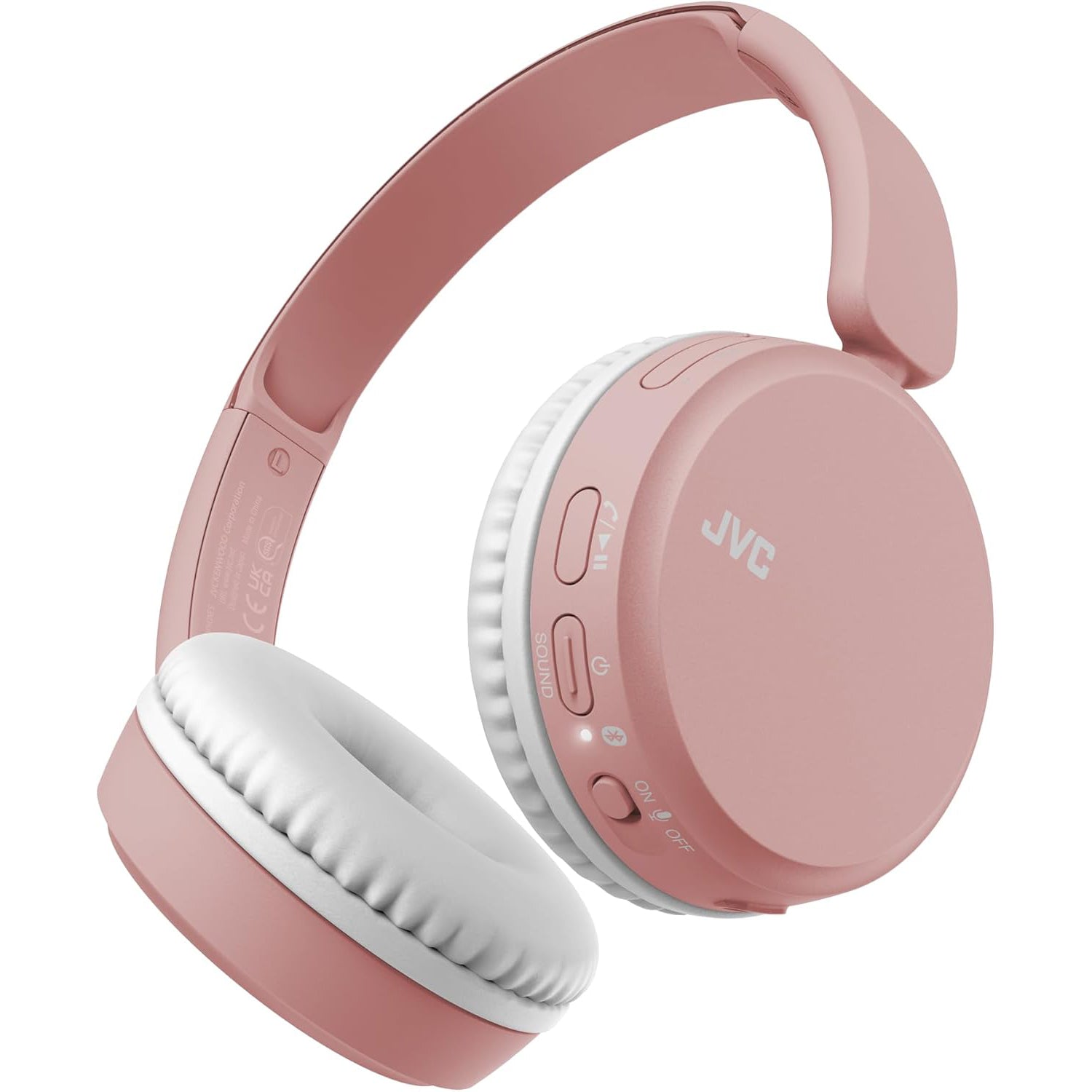 JVC - Casque d'écoute Supra-Auriculaire Sans-Fil, Microphone et Télécommande Intégrés, Rose - Simple Boutique