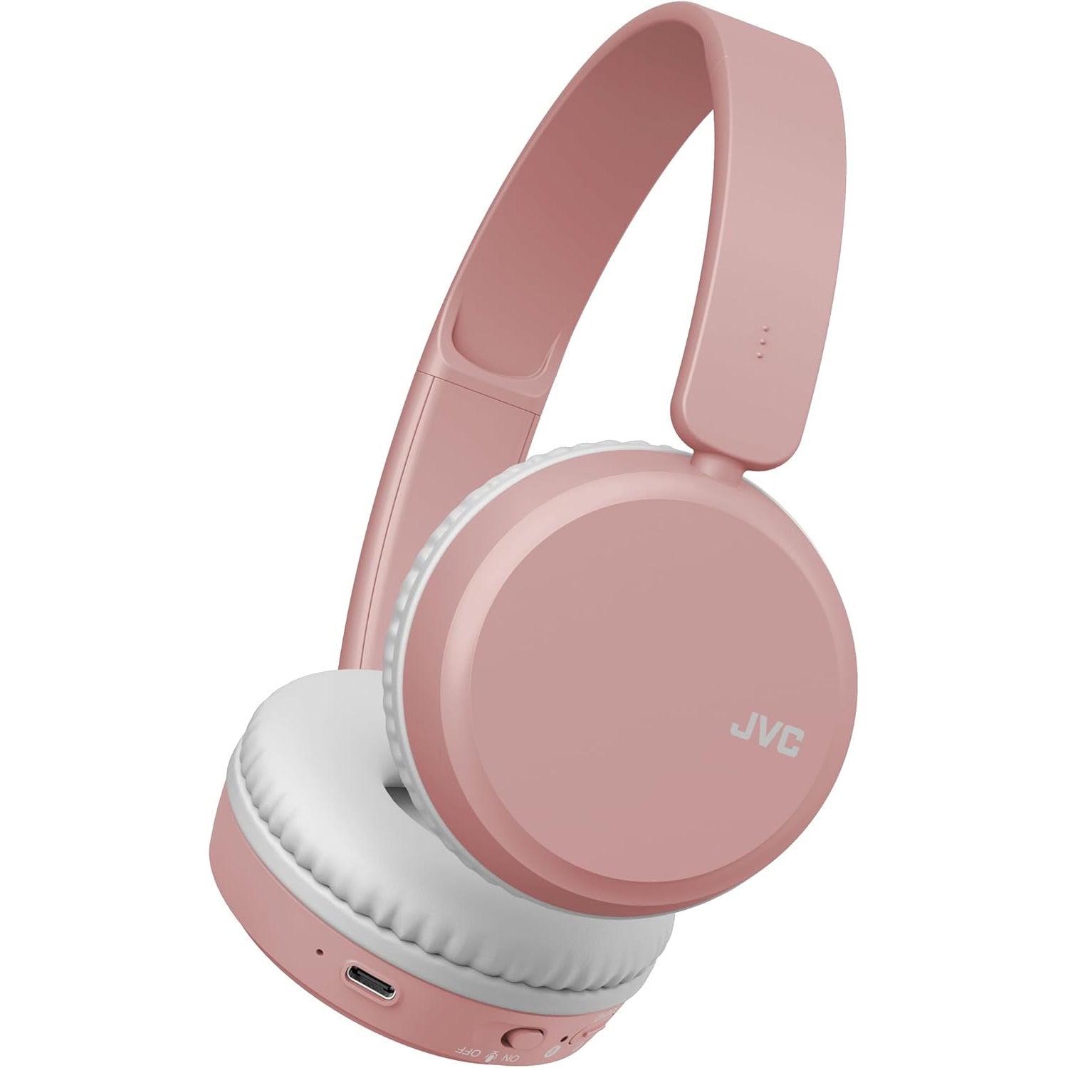 JVC - Casque d'écoute Supra-Auriculaire Sans-Fil, Microphone et Télécommande Intégrés, Rose - Simple Boutique