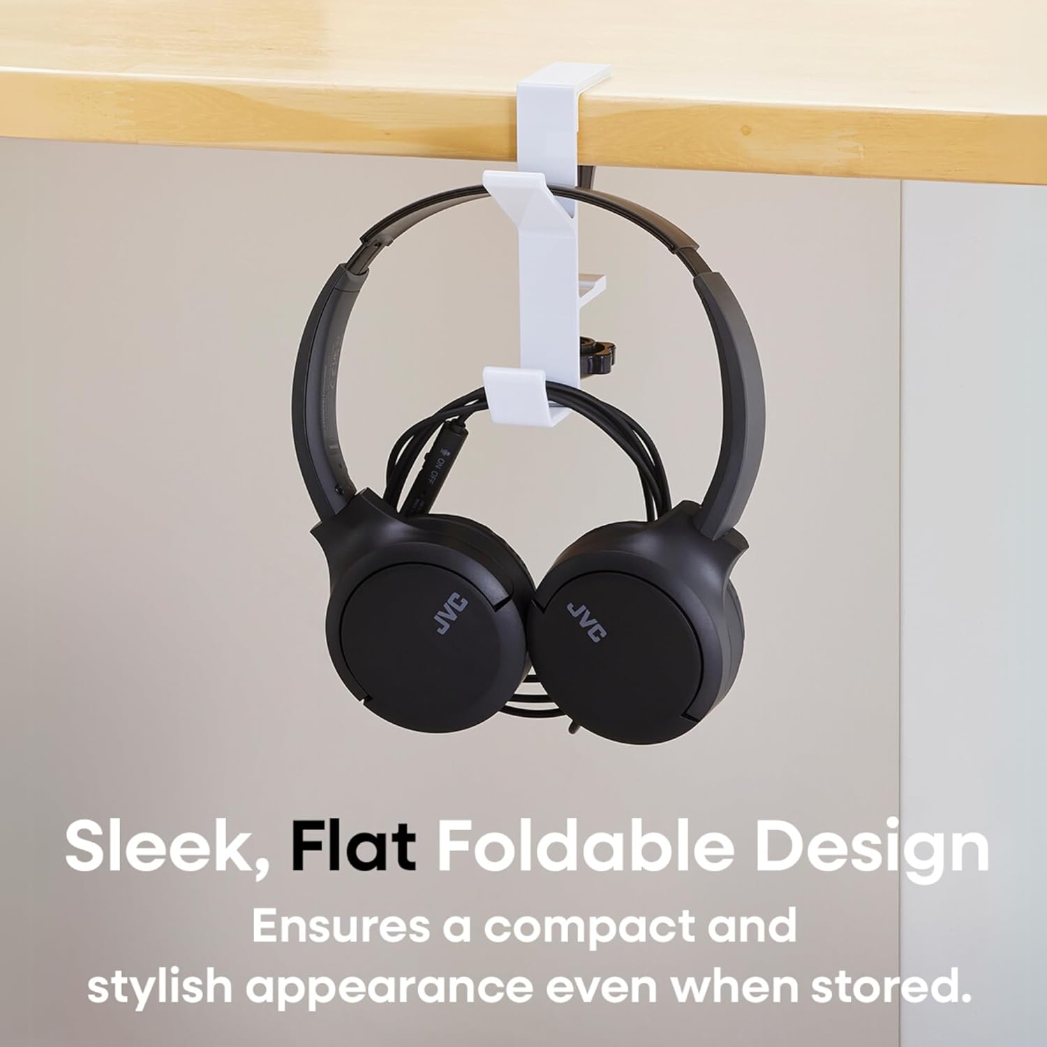 JVC - Casque filaire USB-C avec micro – Léger, confortable, pliable, Noir - HA-S33UC-B - Simple Boutique