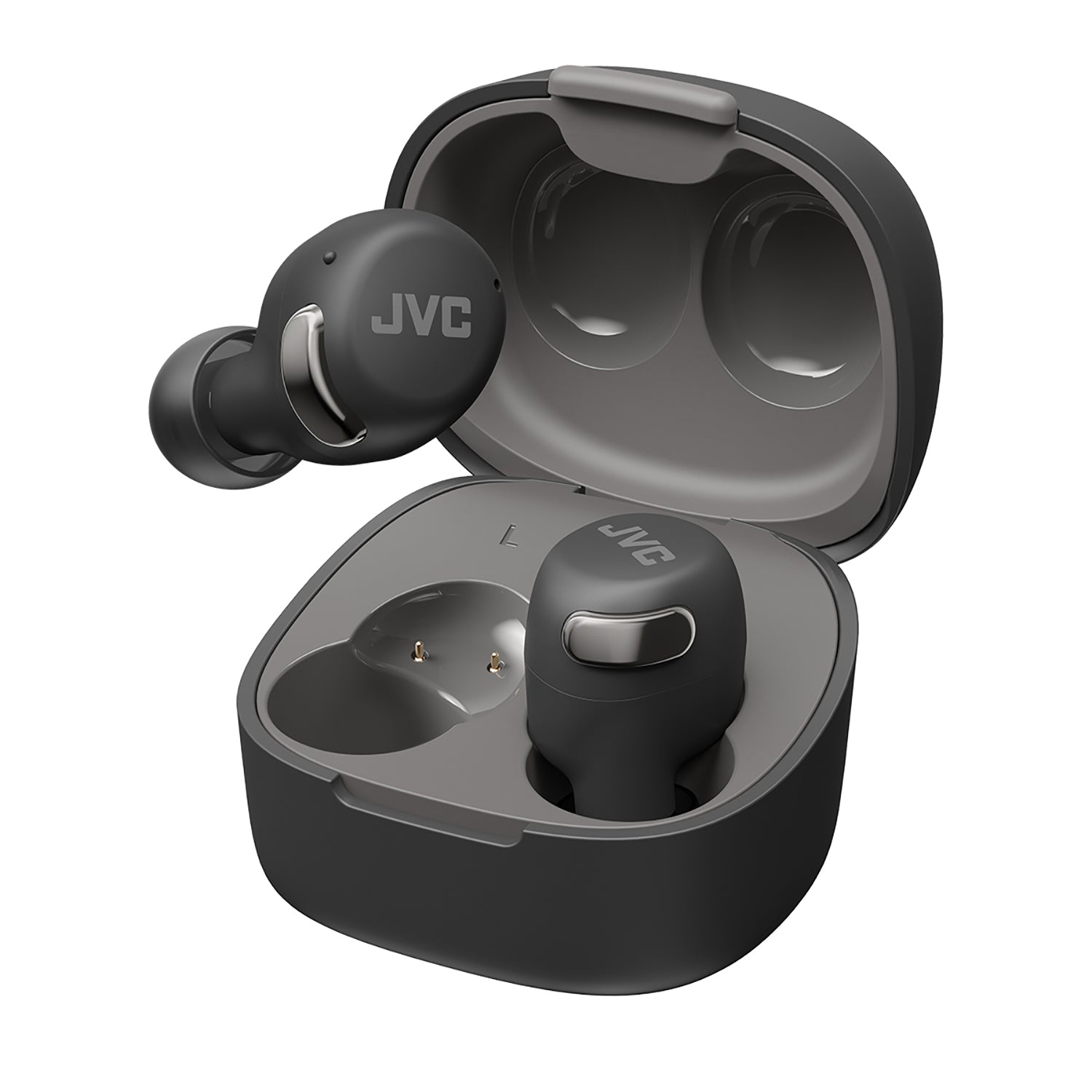 JVC - Écouteurs Compact avec Suppression de Bruit, Microphone et Contrôle Tactiles, Noir - Simple Boutique